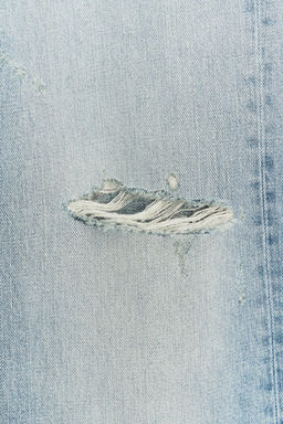 TRF RIPPED WIDE-LEG MID-WAIST JEANS - Zara фото 10