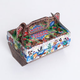 Цена за 5 шт. Подарочная коробка Лукошко 28 x 15,1 x 20,8 см - Simaland фото 5