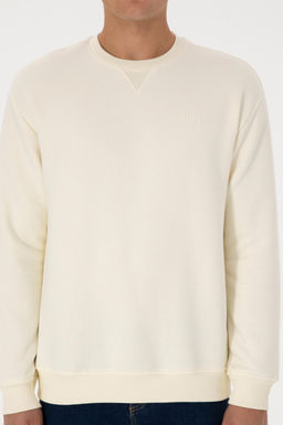 Erkek Krem Basic Sweatshirt - U.s. polo assn фото 6