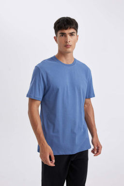 New Regular Fit Bisiklet Yaka Basic Duz K?sa Kollu Tisort - Defacto фото 39