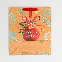 Пакет ламинированный вертикальный Венок, M 26 30 9 см - Дарите счастье фото 7