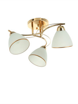 Люстра потолочная BayerLux «Андер», 3хЕ27, 40 Вт, золото, 44×44×24 см