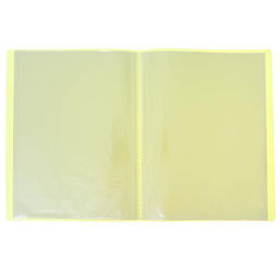 Папка с 30 вкладышами А4, 500 мкм, Calligrata, неон, жёлтая  фото 2