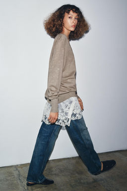 COMBINED KNIT SWEATER - Zara фото 4