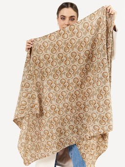 Большой, мягкий, тонкий и очень нежный двусторонний палантин с рисунком - Tantino фото 2