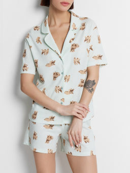 КОМПЛЕКТ ЖЕНСКИЙ (РУБАШКА, ШОРТЫ)