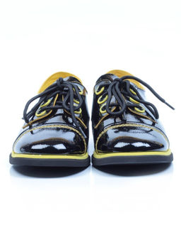 03-H491-H11-F384 BLACK Полуботинки женские (натуральная кожа)