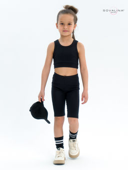 Костюм Тренд лапша черный - Sovalina фото 9