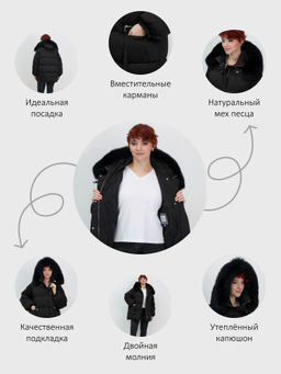 Куртка зимняя с мехом Бренд: Visdeer  фото 21