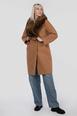 Мех натуральный (песец) Пальто утепленное Термофинн 100 г - El podio фото 2