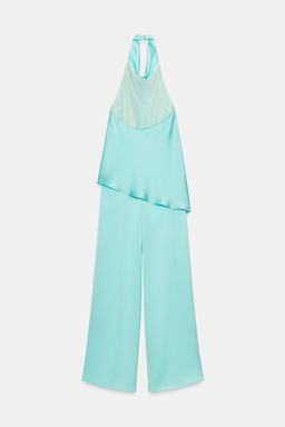 MONO HALTER SATINADO / Turquesa - Zara фото 7