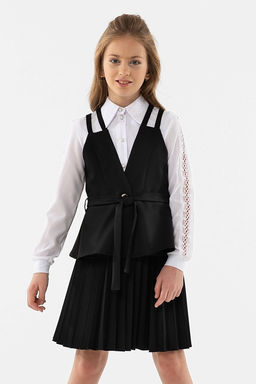 Школьный жилет для девочки Mooriposh, модель 1114