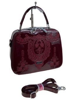 Женская сумка из искусственной кожи, цвет бордовый