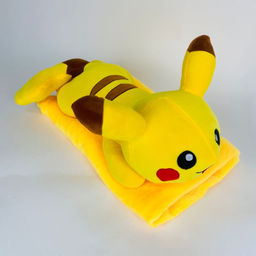 Мягкая игрушка с пледом Пикачу лежачий 55 см 3 в 1 - Storyland фото 3