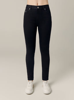 CONTE CON-670 Классические черные джинсы skinny из eco-friendly денима black - Conte elegant фото 5