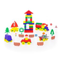 Конструктор Строитель (178 элементов) (в пакете) - Полесье фото 2