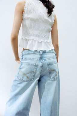 Baggy Wide Low Waist Jeans - H&m фото 6