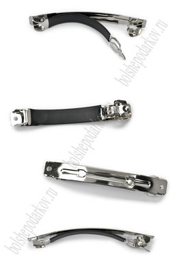 Заколка-автомат 8 см (20 шт) SF-7502, серебро №5