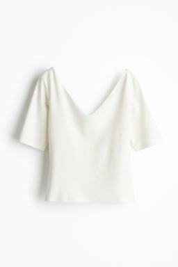 Top de punto con escote en V - H&m фото 7