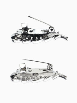 Цена за 12 шт. Брошь-оберег «Пёрышко с глазиком», МИКС