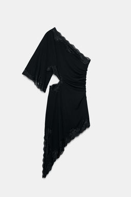 CUT-OUT LACE DRESS - Zara фото 9