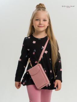 Костюм Алиса тюльпаны на черном-сухая роза - Sovalina фото 14