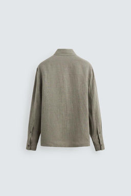 100% WASHED LINEN SHIRT - Zara фото 10