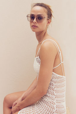 Vestido de playa efecto crochet - H&m фото 5