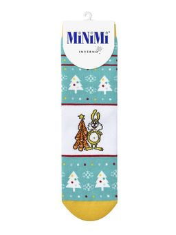 MINI INVERNO 3300-7 (кот, заяц, такса) NEW YEAR - acqua - Minimi фото 2
