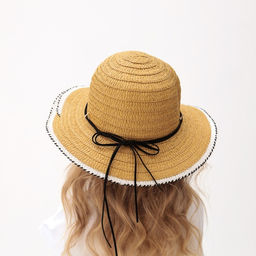 Шляпа для девочки MINAKU «Куколка», жёлтая, размер 50