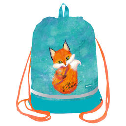 Сумка для обуви с карманом на молнии Berlingo "Little dreamer" 48*40см (MS1100G) расшир. дно, светоотр. элементы