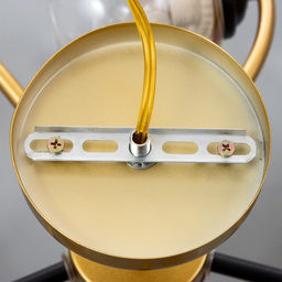 Люстра «Мерлия» 5хЕ27 40 Вт черно-золотой 60×60×27 см BayerLux