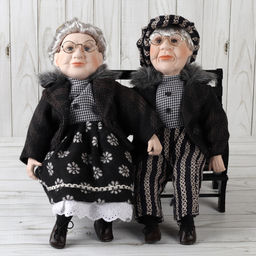 Сувенир коллекционный Бабушка и Дедушка на скамейке 2 штуки набор / 16194 /уп 8/ - ГалеонТрейд фото 8