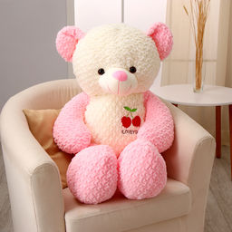 Мягкая игрушка «Медведь», с вишенкой, МИКС, 105 см