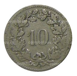 10 раппенов 1902 года Швейцария