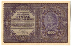 Банкнота 1000 марок 1919 года Польша
