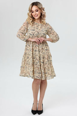 Платье женское 5980/30/Топленое молоко, синий - Rise фото 4