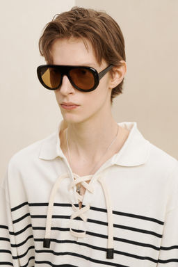 STRPPD TSHRT CRDS / Blanco / Marino - Zara фото 4