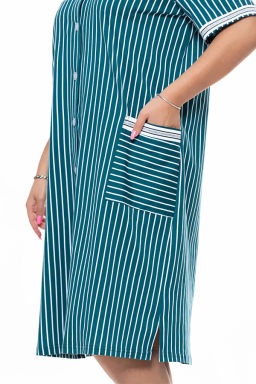 Халат женский, цвет бирюзовый