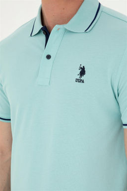 Мужская базовая футболка цвета водного зеленого цвета - U.s. polo assn фото 7