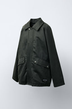 LABEL WAXED JACKET - Zara фото 2