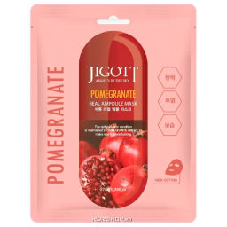 Ампульная маска с экстрактом граната Pomegranate Real Ampoule Mask Jigott, Корея, 27 мл Акция