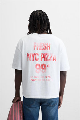 PRINTED T-SHIRT WITH POCKET - Zara фото 3