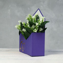 Конверт с золотым тиснением Ты в моем сердце фиолетовый 18 х 24 х 7 см - Simaland фото 2