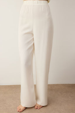 Trendyolmilla Bej Kusakl? Biye Detayl? Kruvaze Viskon Hamile Dokuma Pijama Tak?m? THMAW22PT1109  фото 22