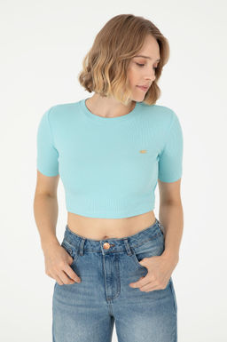 Женская мятная футболка Неожиданная скидка в корзине - U.s. polo assn фото 3