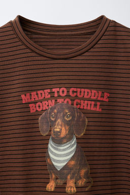 STRIPED DOG T-SHIRT - Zara фото 3