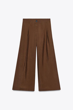 ZW COLLECTION CROPPED DARTED TROUSERS - Zara фото 14