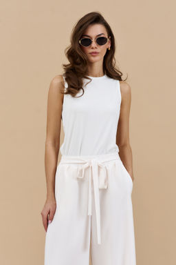 Брюки 0874 кремовый - Diliafashion фото 3