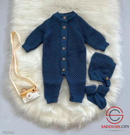 Костюмы вафли вязаные 0-6 мес.